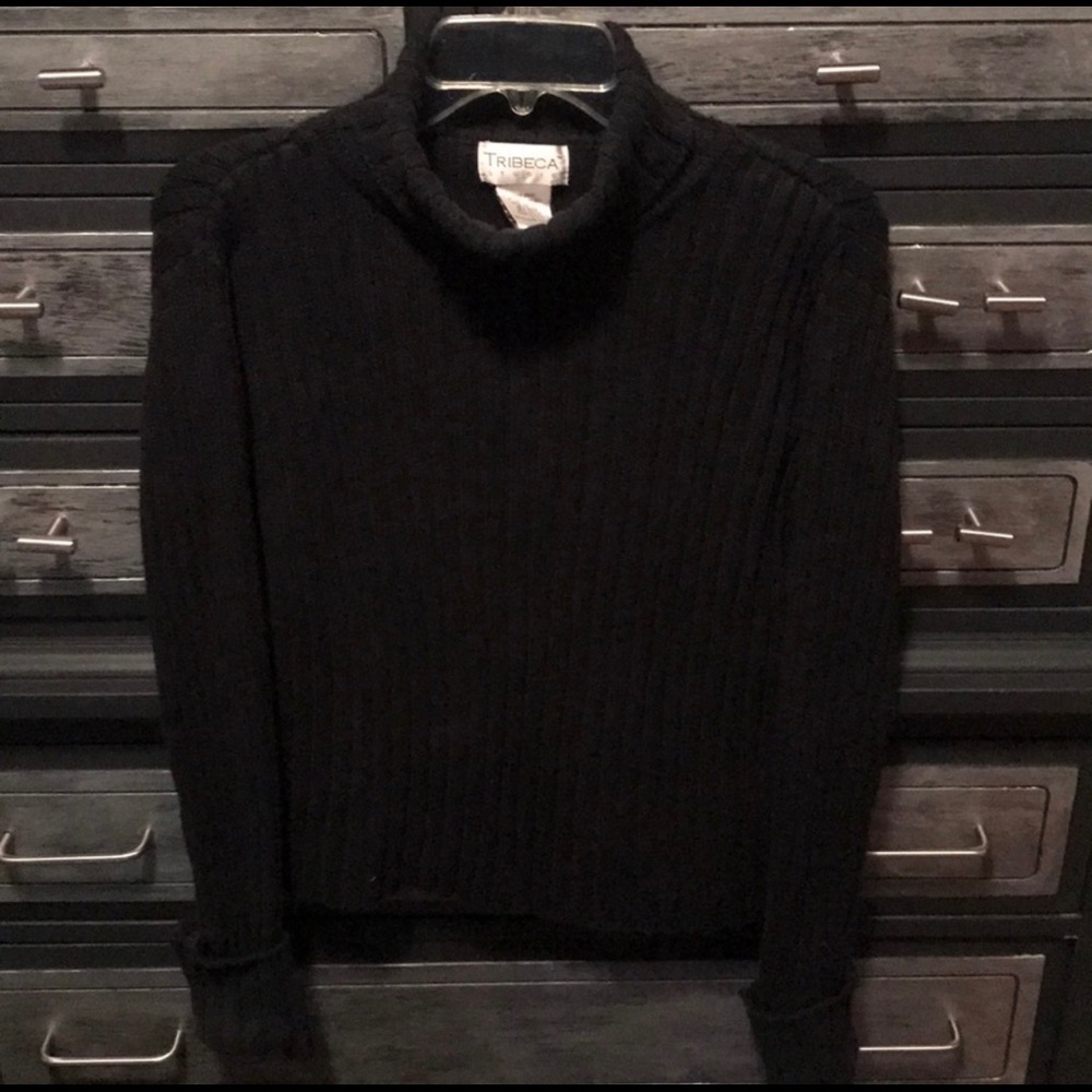 ✨Tribeca Studio Black XL Chunky Turtleneck Sweater✨